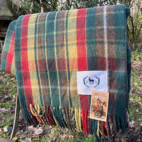 Wollen Tartan Plaid Canadian Rockies - Sustainable - Warm - Wool Soft - Classic - Recycled Wool