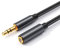 luoshaPUCY Jack Audio Estéreo 3,5 mm Macho a Hembra Cable de Extensión 3,5mm Jack, Cable Audio Alargador Extensión para Extender Cables de Auriculares(Negro,1 Meter)