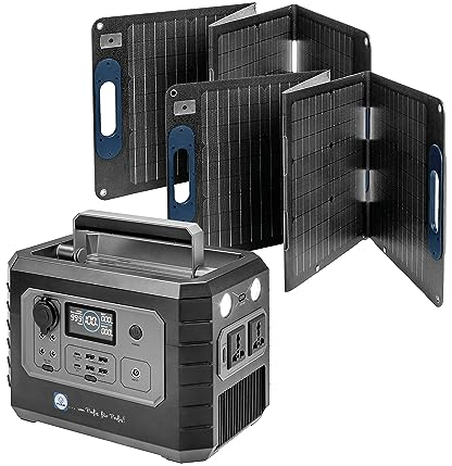 FIAP profisolar PowerBox 1.200 - Tragbare Powerstation inklusive 2x 100 W Solarpanel - 999 Wh LiFePO4 Batterie-Backup mit 2 600 W AC Ausgängen (1.200W Peak) - mobile Stromversorgung für Reise, Camping
