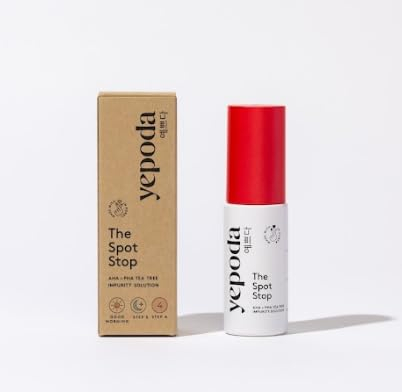 Yepoda The Spot Stop, tratamiento purificante para imperfecciones, combate las impurezas y ayuda a calmar la inflamación, tratamiento coreano vegano para imperfecciones para todo tipo de pieles, 20 ml