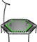 bellicon Jumping Fitness Trampolin 137cm bis 150 kg (Extra Stark) | 3-teiliger Rahmen mit Haltegriff - Einfacher Aufbau | Mit Patentierten Seilringen | Das Original - Made in Germany (Grün)
