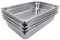 TAIMIKO 6PCS Stainless Steel Gastronorm Pan 1/1 Gastro Tray Food Container Pot Pan,100mm Depth,1300g of Each Pan Bain Marie Catering Food Pans,1mm thickness (1/1 Pan,6pcs)