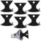 6 Pcs Bulb Removal Tool, PVC Black Light Bulb Changer for GU10, Lamp Light Suction Cup Removals for Mini Track Replacement Bulbs Essential Household Accessory