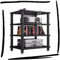 ILOOXI HiFi-Rack-AV-Regal Aus Holz & Stahl, 4-stufiger TV-Ständer, HiFi Regal, Audio Rack