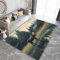 Teppich Fotografie Elch Altes Holzhaus Wohnzimmer Teppich 60 x 90 cm rutschfest Modern 3D Effekt Teppich für Flur, Schlafzimmer, Flanell Teppich Geeignet für Wohnkultur