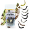 Zite Fishing Curly Viper Gummiköder Forelle 8 STK - Schlangenartiger Gummi Forellenköder 6,5cm – UL Angelköder Forelle Rotierend & Schlängelnd – Phthalatfrei & Handgefertigt (Natur Mix Knoblauch)
