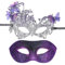 INCOK Elegante Maskenball Masken für Paar - 2 Pack Carneval Maske Männer Frauen Venezianische Maskerade Maske Augenmaske zum Halloween Karneval Abendkleid Ball Kostüm Zubehör
