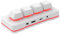 4-Tasten-Mini-Tastatur USB Wired & BT Wireless Mini Keyboard Customized Programmierbare Computer-Tastatur Maus für Video Game Control Office Work Notenblatt Page Turner HID (Weiß)