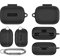 Silicone Case Cover for EarFun Air Pro4,Earbuds Protective Case Sleeve with Carabiner,Shockproof Skin Full Protection Cover for EarFun Air Pro4 (black)