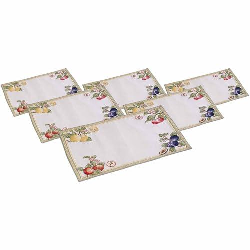 Villeroy & Boch Table Decoration Gobelin Platzset French Garden 49 x 32,5 cm, Tischset aus Baumwolle, 6er Set