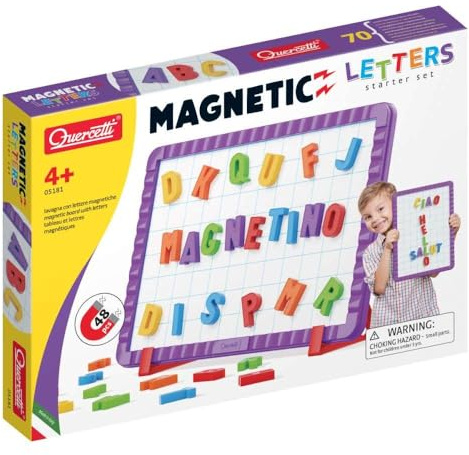 Quercetti - Magnetino Letters Basic - Magnettafel mit Buchstaben