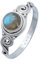 Ring 925 Silber Labradorit grün blauer Stein Edelstein echt Silber Damen Sterling Silber Geschenk (MRG-115-05-(54))