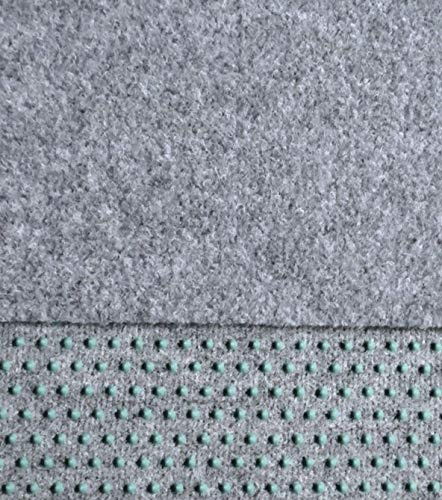 Kunstrasen, Rasenteppich,150 cm Breite Farbe hellgrau (550 x 150 cm)