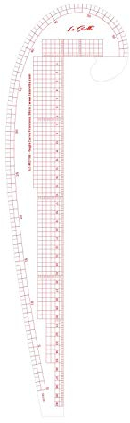 La Canilla ® - Regla Curva Francesa de Costura Confección y Patronaje de 58CM Modista y Sastrería Profesional y Transparente