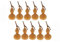 Tuoservo 10Pcs Natural Dry Gourd Decorative Dried Flowers Fruits Accents Gourd Bottle Small for Rustic Wedding Floral Arrangements Home Decor Table Ornaments