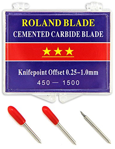 Roland Klinge Schneidemesser Ersatzmesser Schneideklinge Ersatzklingen Schriftzüge Schneideplotter Plotter Vinyl-Schneidemesser Starke und Professionelle Ersatzmesser im 3- er Set
