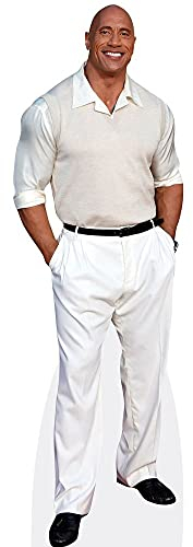Dwayne 'The Rock' Johnson (White Outfit) Pappaufsteller lebensgross