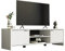 Madesa TV Stand with Cabinet Storage and Open Shelves for 55, 65 Inch Media Storage Gaming Media Console Living Room Entertainment Center Wooden Television Cabinet - White