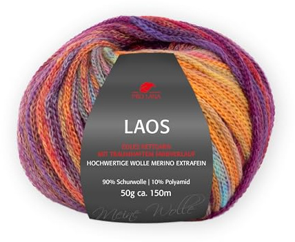 PRO LANA Laos - Farbe: Rainbow (91) - 50 g/ca. 150 m Wolle