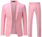 YOUTHUP Abito da Uomo 2 Pezzi Abiti Slim Fit Rosa, XXL