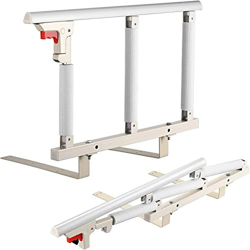 Aomdom Barandilla Cama Ancianos Abatible para Protector Lateral Seguridad Asidero Cama Hospital Cabecera Barandillas para Mayores Adultos discapacitados y niños 69*40cm