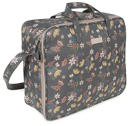 Pasito a pasito. Maleta de Clínica Garden. Bolsa de Maternidad Útil para Llevar al Hospital o Clínica. Organizador Fabricado en Polipiel. Color Gris