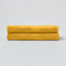 Homescapes 2er Set Luxus Duschtuch Baumwolle 70x130 cm, Handtuch Gold-Gelb, 100% Ägyptische Baumwolle, 500g/m²