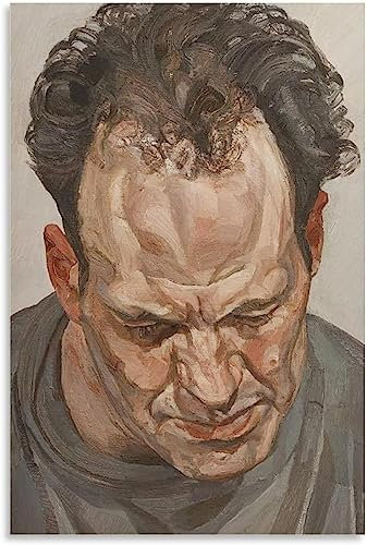 LVTFCO Berühmte Lucian Freud Poster und Drucke《Figuren》Wandkunst Abstraktes Lucian Freud Gemälde Von Leinwand Für Zuhause Wanddekoration Bild 40x60cmx1 Kein Rahmen