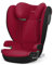CYBEX Silver Kinder-Autositz Solution B4 i-Fix, Inkl. Getränkehalter, Für Autos mit und ohne ISOFIX, Ab ca. 3 bis 12 Jahre (100 - 150 cm), Ab ca. 15-50 kg, Dynamic Red
