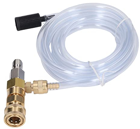 Pressure Washer Chemical Injector Kit, Adjustable Downstream Injector with 9.8ft Tube, 3/8 Inch Quick Connect, for High Pressure Washer Adjustable Soap Dispenser 5000PSI