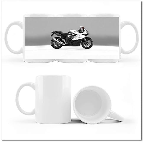 Kaffee Tee Tasse mit Foto weiß BMW Motor Speeder Nr.H8030M_Cup