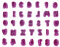 Tadipri Découpe Pâte Emporte-Pièce Lettre 35Pcs Emporte Piece Alphabet Et Chiffre Tampon Patisserie Pour Gateau, Biscuits, Fondant(Set)