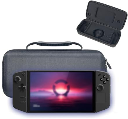 QINOUK Hülle für Lenovo Legion Go, [Stoßfest] Harte Schutzhülle Handheld Tasche Case, Tragetasche für Lenovo Legion Go, Reisefreundlich-Schwarz