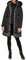 GUESS Damen Women's Midweight Puffer Jacket Daunenalternative Mantel, Schwarz mit Gürtel, M