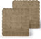 BESCH Cojines para Silla Cuadrados Forma de Galleta 40cmØ - Cojín de Asiento Suave y Cómoda, Ideal para Decoración de Hogar y Terraza (Cuadrados Marrón, Pack 2)