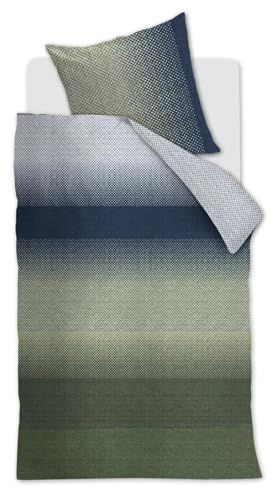 Beddinghouse Mako-Satin-Bettwäsche-Garnitur Duco Farbe Blue Green Größe 135x200+80x80