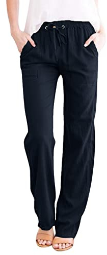 Cocila Women Scrunchs Cargo Leggings Womens Casual Solid Color Loose Pockets Elastic Belt Waist Pants Long Trousers Track Pants Zipper