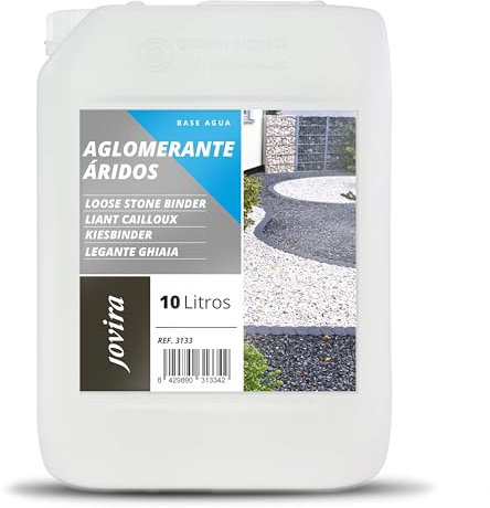 JOVIRA PINTURAS Liant Cailloux Résine pour Le compactage et la Fixation des agrégats. (10 Litres)