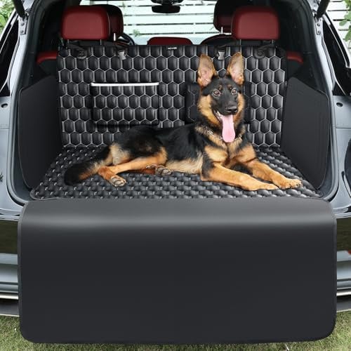KYG Protection Coffre Voiture Chien Protège Coffre pour Chien Housse de Coffre pour Universelle Voiture Imperméable et Antidérapant Durables Pliable et Rangé 195 * 103cm