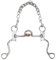 Grcfumo 120 mm Pferdemaultrense, Edelstahl-Pferdemaulgebiss, Pferdetrense mit Kette für Reitsport-Trainingsgeräte