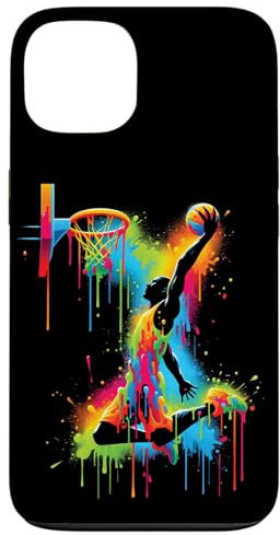 Basketball Slam Dunk Splash Farbe Sport Hülle für iPhone 13