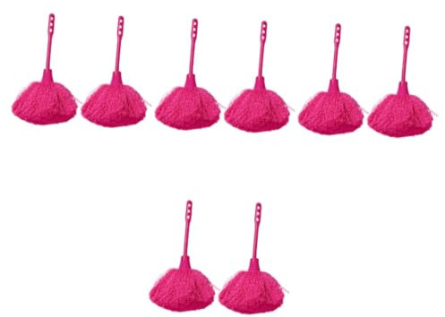 SEWOART 8 Pièces Plumeau Outil De Nettoyage De Meubles Brosse De Ménage Outil De Nettoyage De Brosse Nettoyeur De Poussière Voiture Balai Artificiel Outils De Nettoyage Ménager Rose Fibre