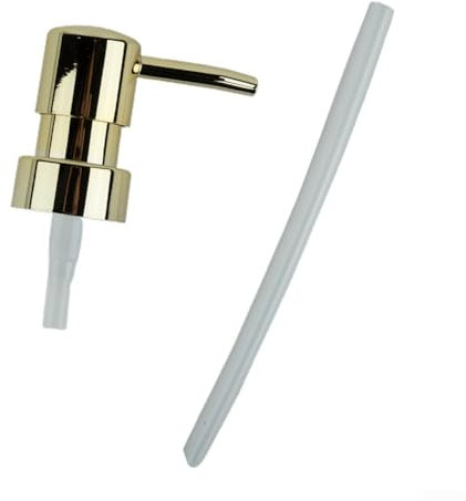 Seifenspender-Pumpenkopf-Ersatz, Lotionspender, Pumpköpfe mit Röhren, Ersatzpumpe, Flaschenspender für Küche, Bad, Hotels (Gold)
