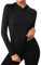 Terecey Sportshirt Damen Langarm Funktionsshirt Fitness Yoga T-Shirt Laufshirt mit Kapuze, Workout Shirts Frauen Leichte Atmungsaktive Sweatshirt UV Shirt Damen Langarm Sun Hoodie