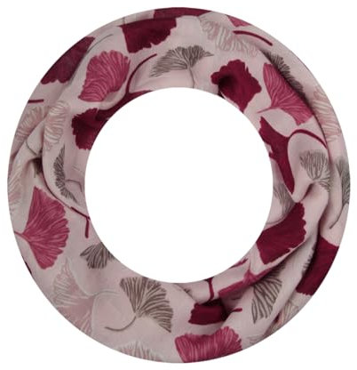 Majea Loop Schal Damen Schlauchschal Halstuch schmaler Loopschal (880051) (rot 13)