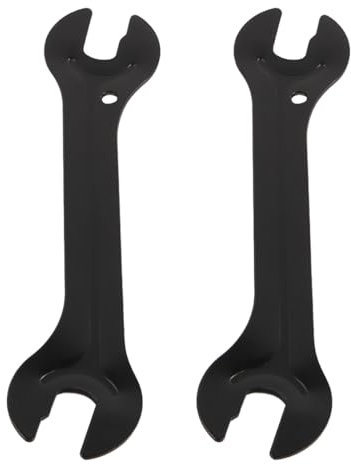 Tiardey 2 PCS Bicycle Cone Wrench Hub Pedal Wrench Bicycle Hub Axle Cone Adjustment Wrench 13/14/15/16mm Open Ended Pedal Repair Tool for Mountain Bikes Black
