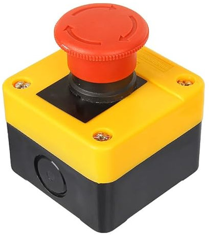 Pulsante di arresto di emergenza 110 V ~ 400 V, grado di impermeabilità IP65, taglio circuito, pulsante di pressione, materiali di alta qualità, costruzione affidabile, struttura compatta,