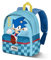 Sonic The Hedgehog - SEGA Faster-Mochila Preescolar Joy, Azul, 22 x 27 cm, Capacidad 5 L