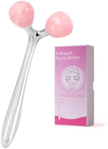 Rouleau facial pour les rides et le levage, rouleau de jade pur 3D en forme de diamant pour homme et femme, soin de la peau, outil de massage Gua Sha pour menton, mâchoire en V et poches du visage