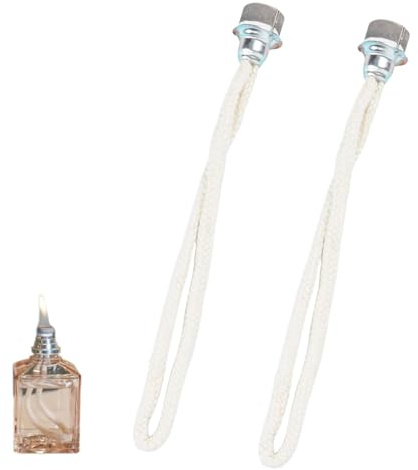 2 Stück Duftlampe Docht für Lampe Berger, Ersatz-Docht für Öllampe, Öllampe Docht Ersatz Luft Kontrolle Katalytischer für Raumluft Verbessern Aromatherapie (Silber)